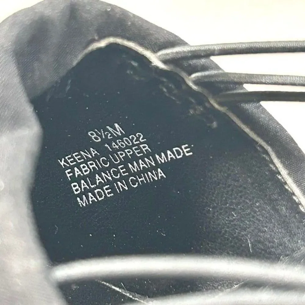 Mootsies‎ Tootsies Keena Sling Back Heels Womens 8.5 Black